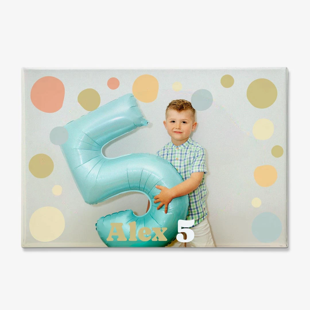 Imanes personalizados para nevera rectangulares para cumpleaños