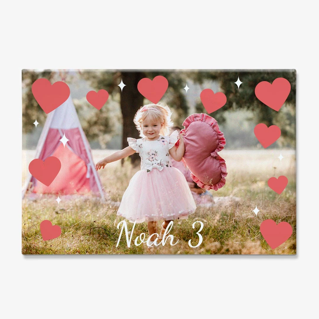 Imanes personalizados para nevera rectangulares para cumpleaños