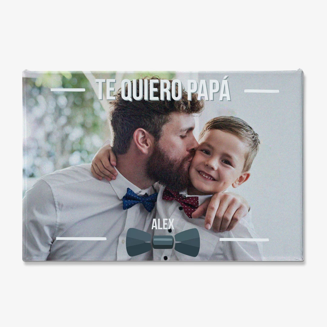 Imanes personalizados para nevera rectangulares para papá