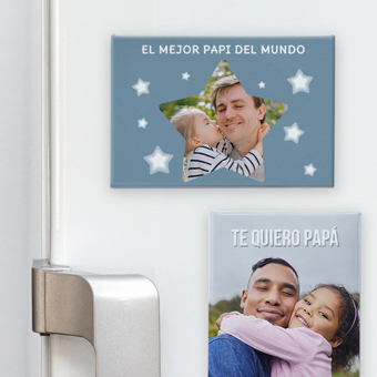 Imanes personalizados para nevera rectangulares para padres