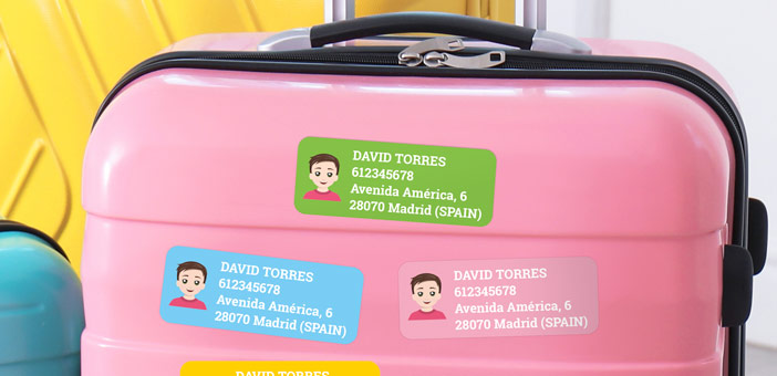Pegatinas para maleta, Pegatinas viajes personalizadas