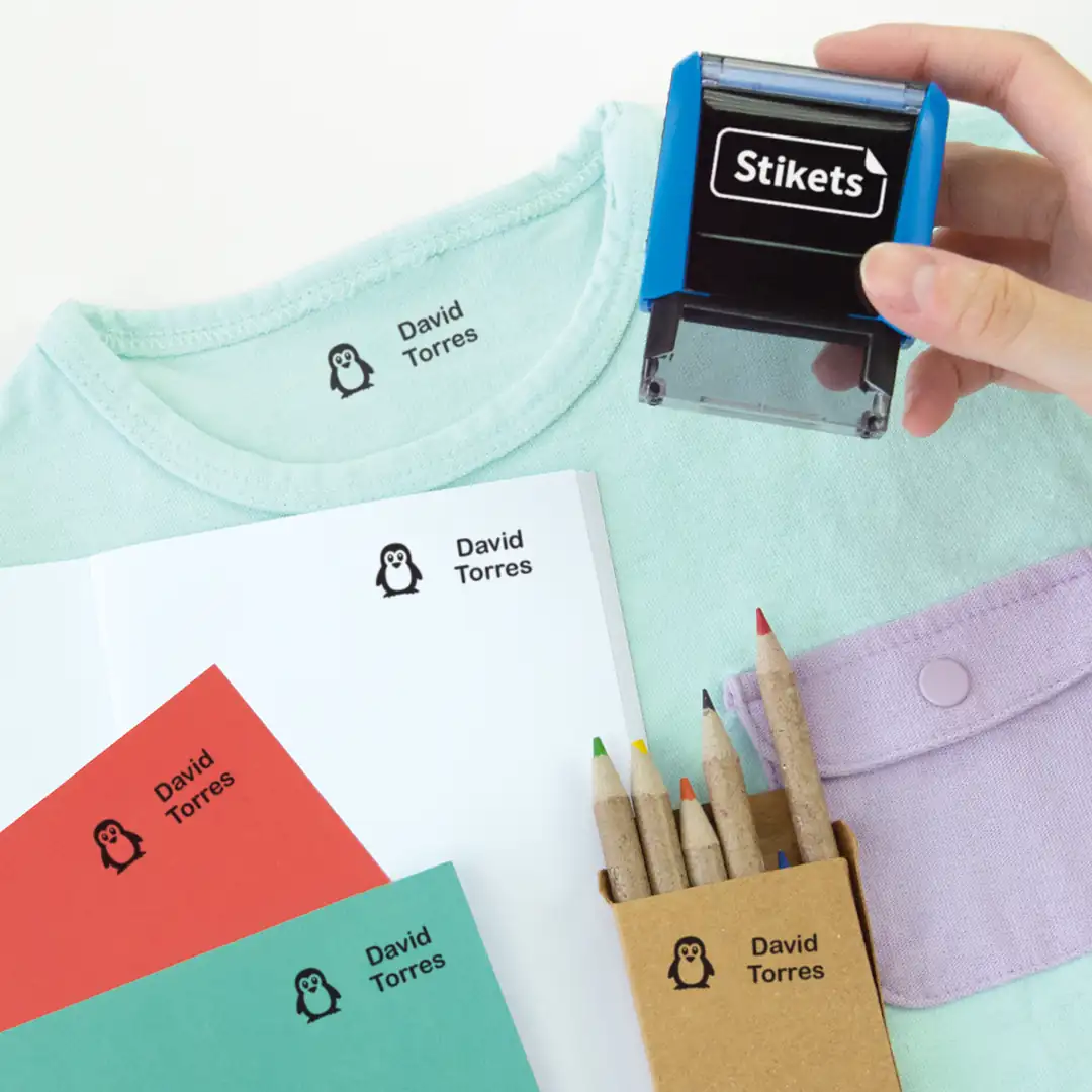 Segell rectangular personalitzat per a marcar roba i objectes