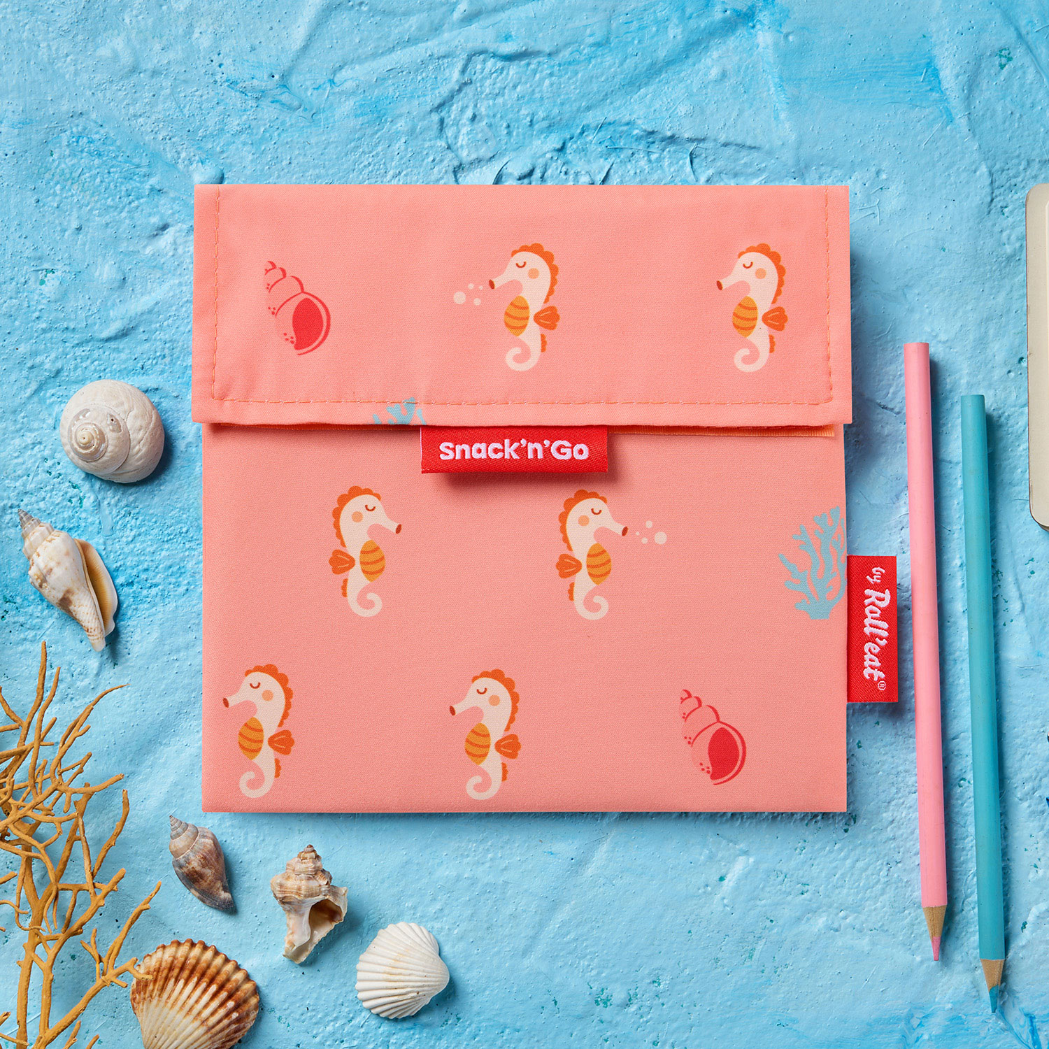Sac à goûter Sea Horse Snack’n’Go by Roll'eat Sac à goûter Sea Horse Snack’n’Go by Roll'eat