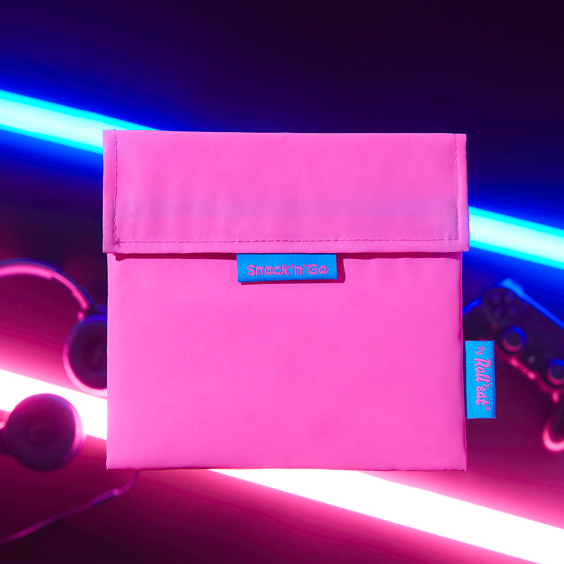Fluor Pink Reusable Snack Bag