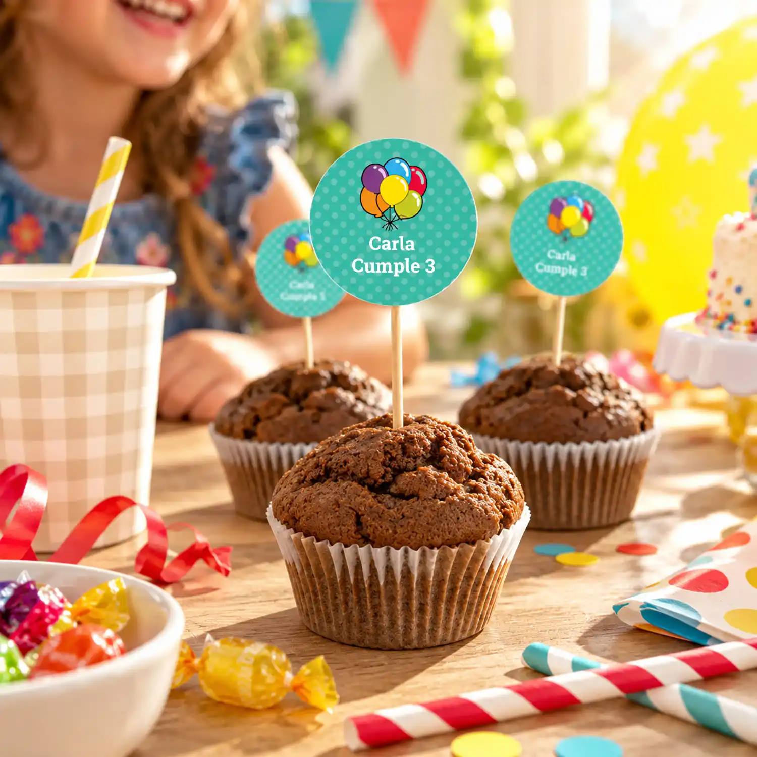 Round labels for birthdays Round labels for birthdays