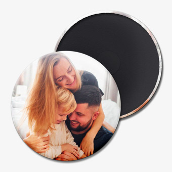 Gepersonaliseerde ronde koelkastmagneten 3,8 cm