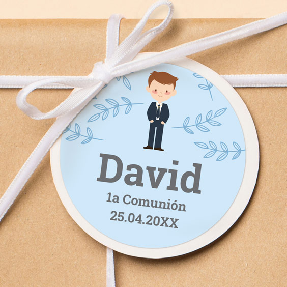 Etiquetas para detalles y regalos de Comuniones