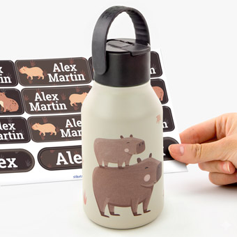 Capybara personalizowana butelka termiczna Runbott o pojemności 350 ml