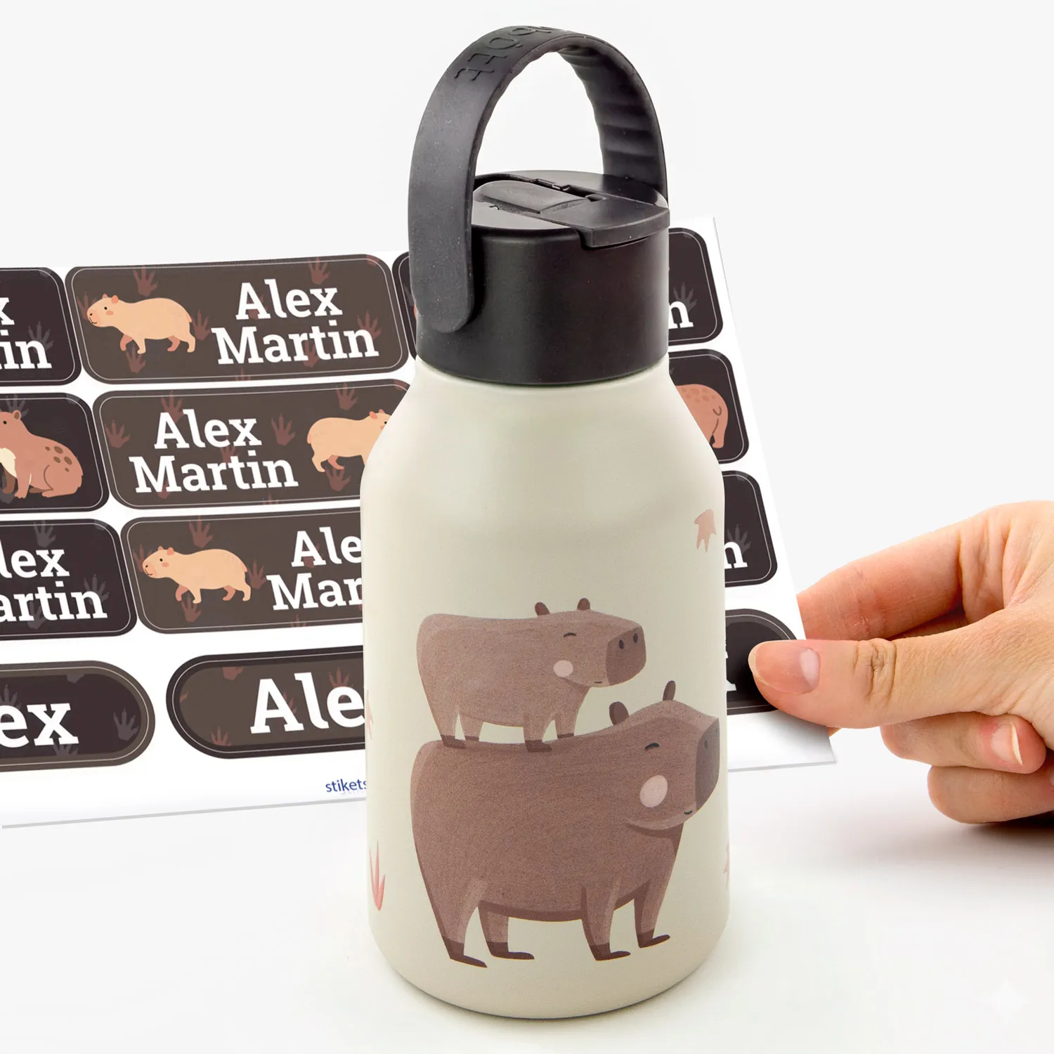 Capybara personalizowana butelka termiczna Runbott o pojemności 350 ml Capybara personalizowana butelka termiczna Runbott o pojemności 350 ml