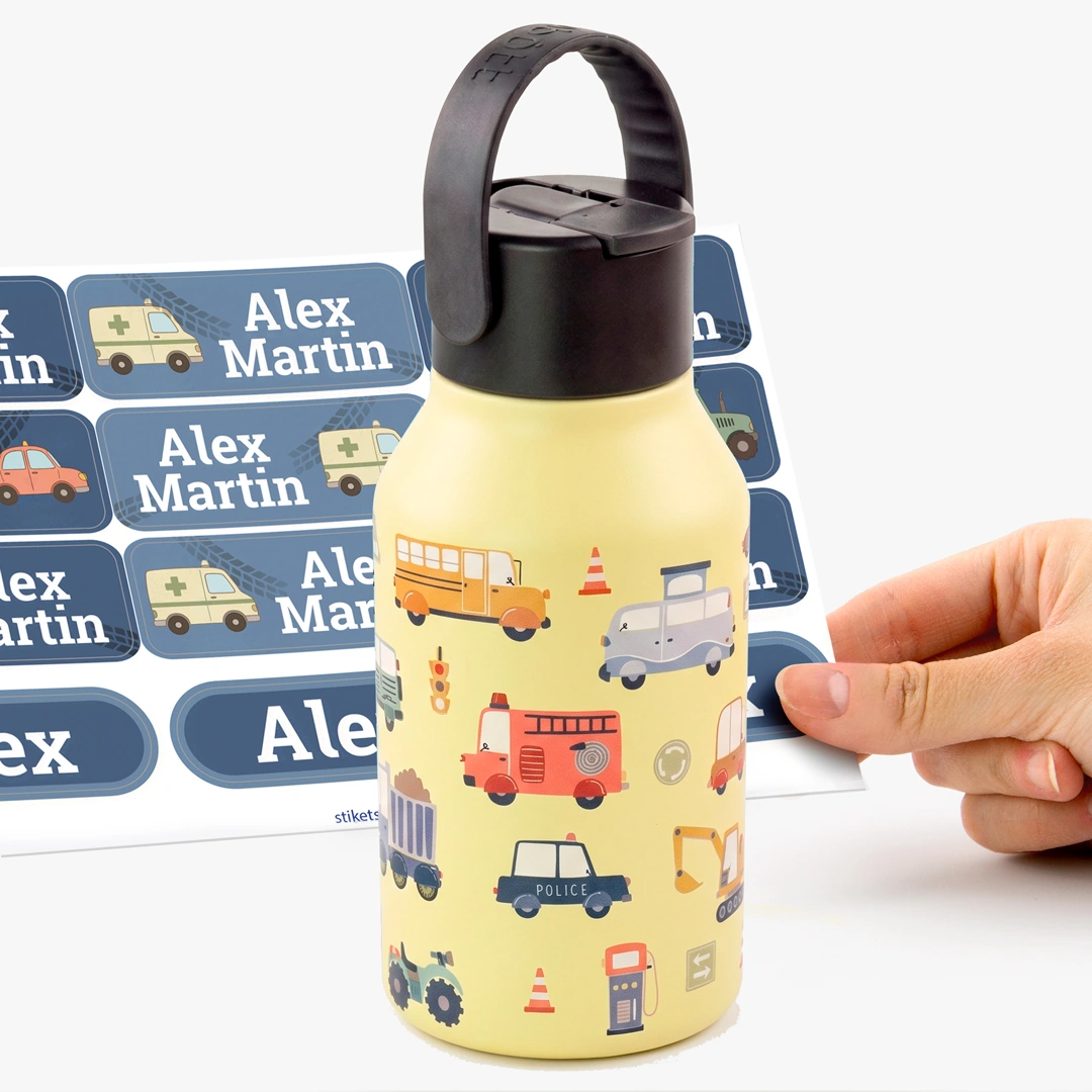 Road 350ml Personalised Thermal Runbott Bottle