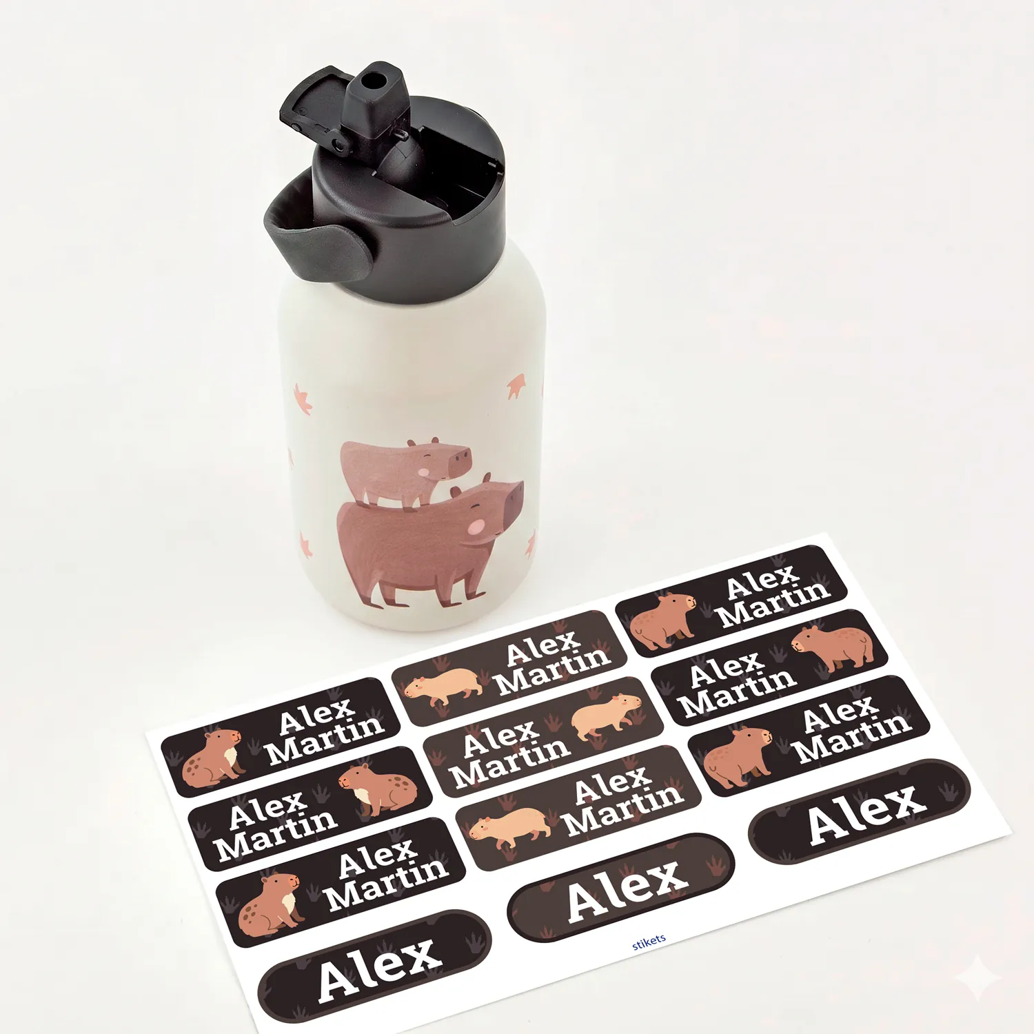 Capybara personalizowana butelka termiczna Runbott o pojemności 350 ml Capybara personalizowana butelka termiczna Runbott o pojemności 350 ml