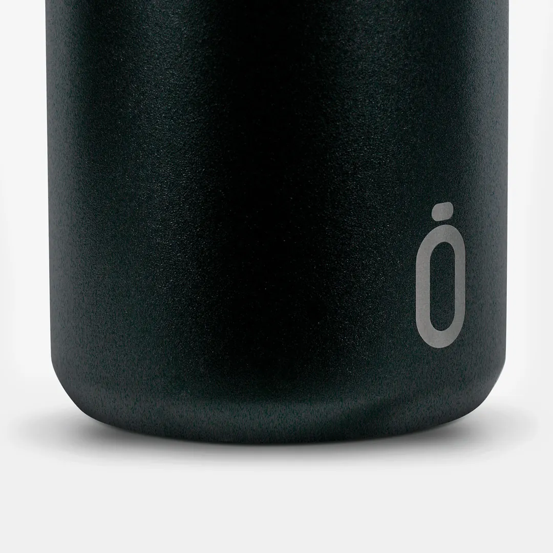 Personalisierte Runbott Mii 600 ml Thermoflasche FC Barcelona mit Unterschriften – Schwarz