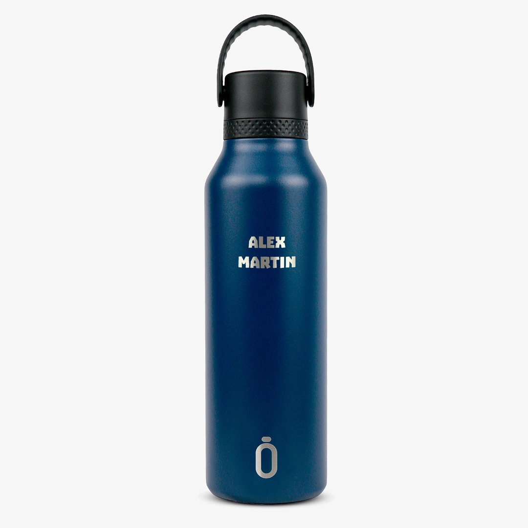 Personalisierte Runbott Mii 600 ml Thermoflasche FC Porto – Dunkelblau