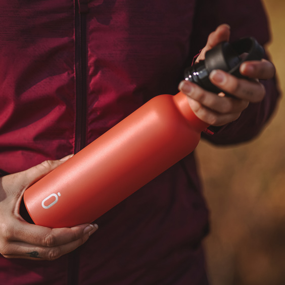 Red Runbott stainless Steel Thermos Water Bottle with Ceramic Inner Coating