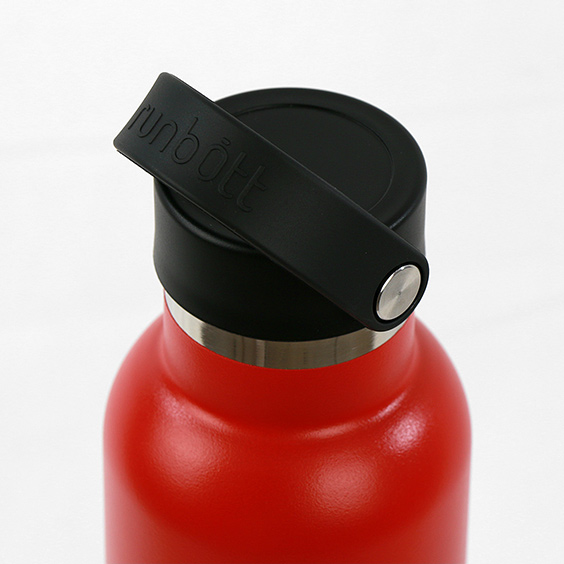 Red Runbott stainless Steel Thermos Water Bottle with Ceramic Inner Coating