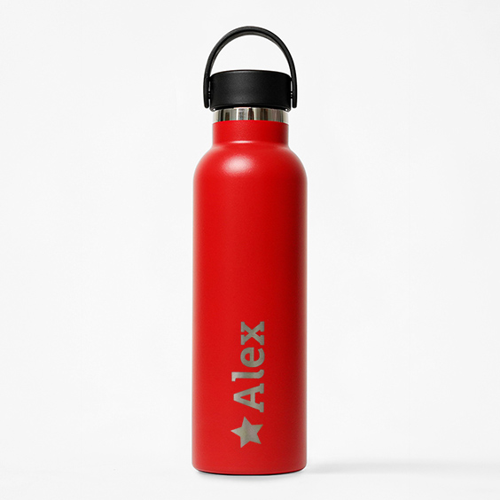 Red Runbott stainless Steel Thermos Water Bottle with Ceramic Inner Coating