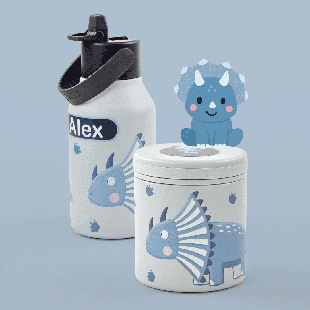 Ampolla personalitzable Runbott 350ml Triceratops