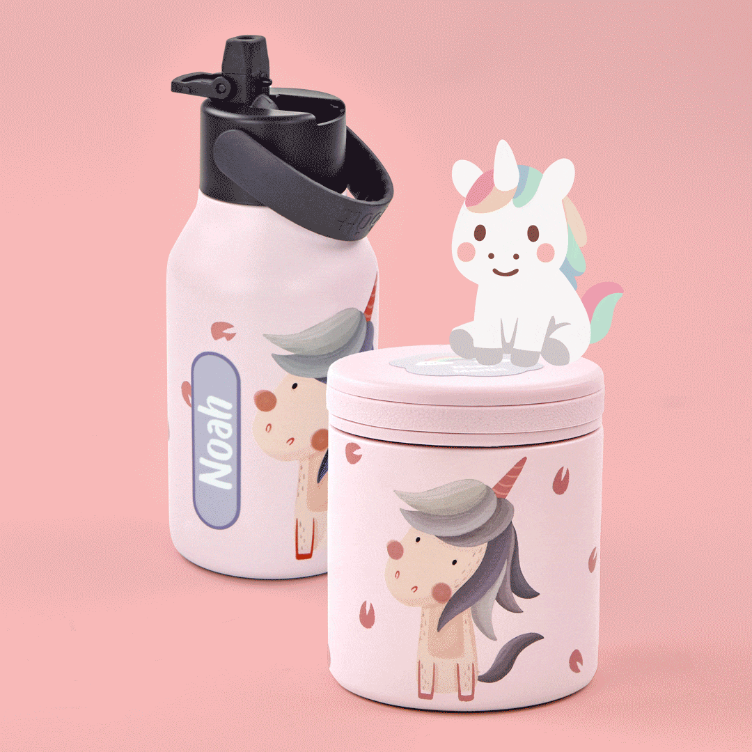 Personalisierte Flasche - Runbott 350 ml Unicorn