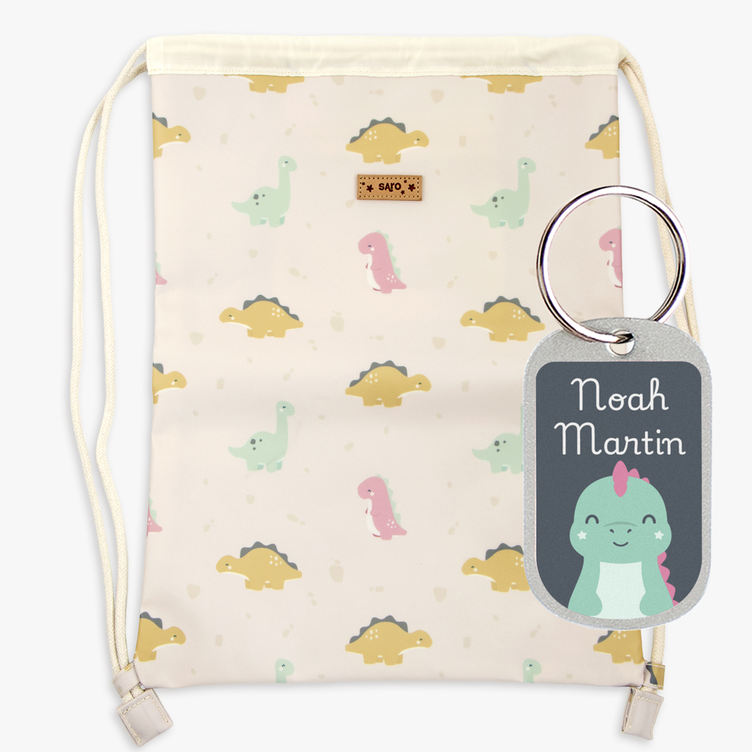 Motxilla sac Wild Dinos Saro personalitzable