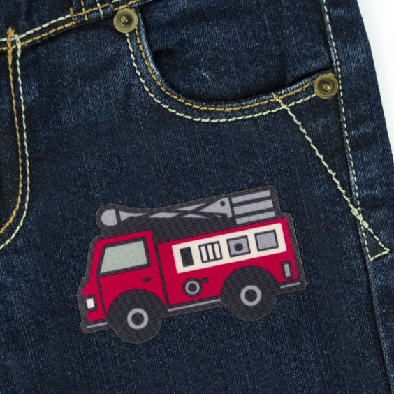 Fire Truck Iron-On Patch