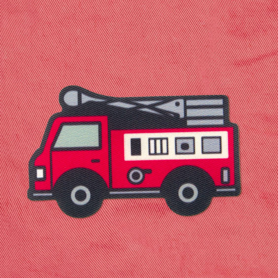 Fire Truck Iron-On Patch