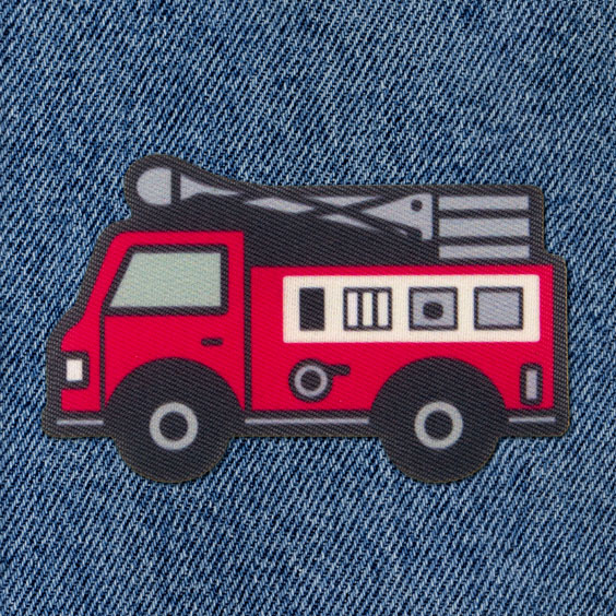 Fire Truck Iron-On Patch