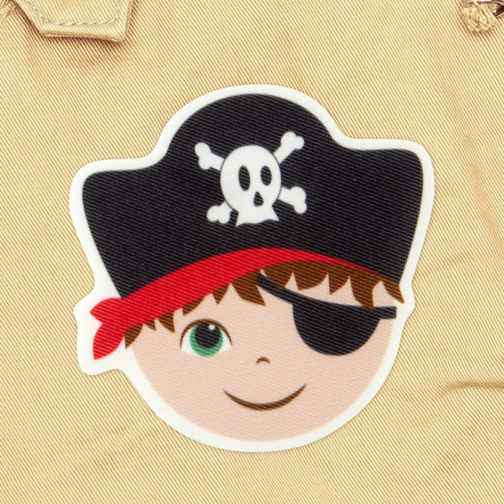 Boy Pirate Iron-On Patch