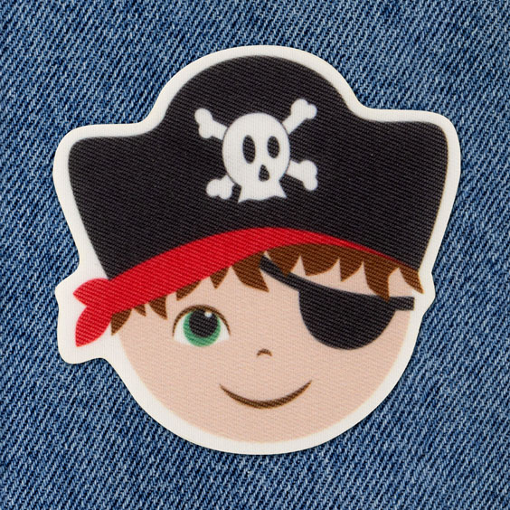 Boy Pirate Iron-On Patch