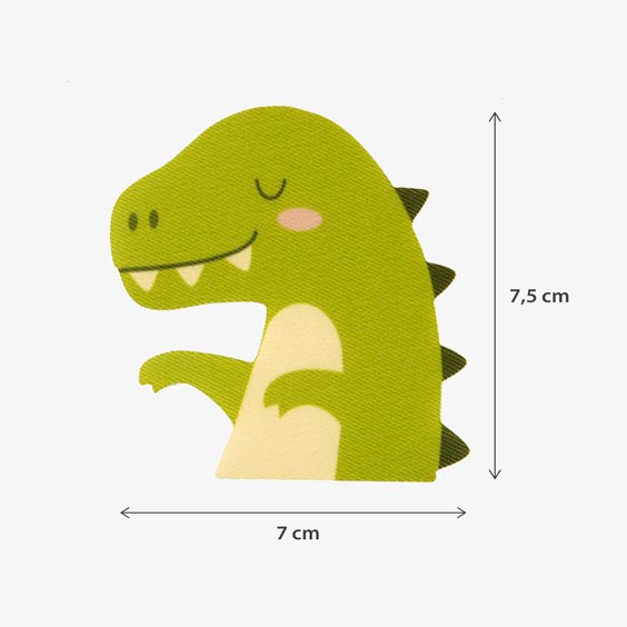 Strijkpatch Dino