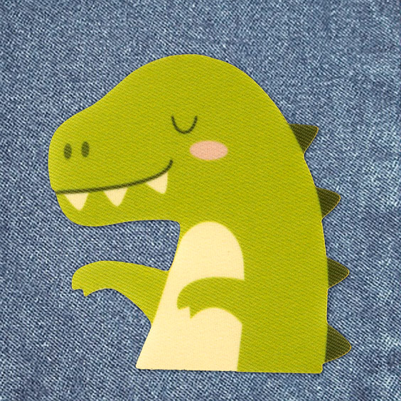 Strijkpatch Dino