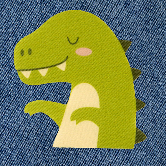 Strijkpatch Dino