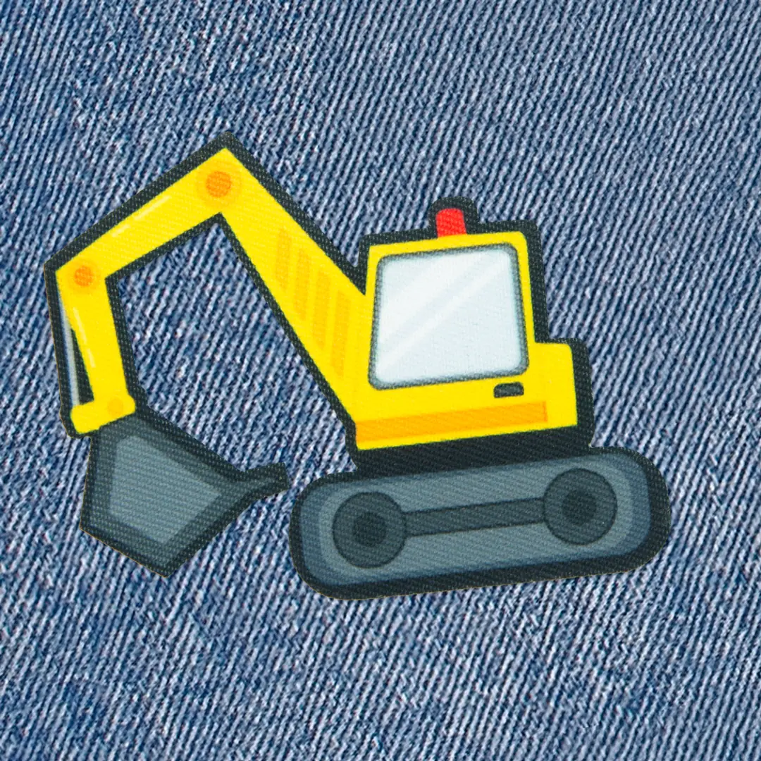  Iron-on patch Excavadora