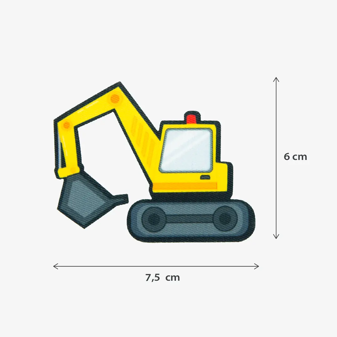  Iron-on patch Excavadora