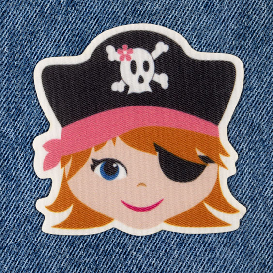 Piratenmädchen-Bügelbild