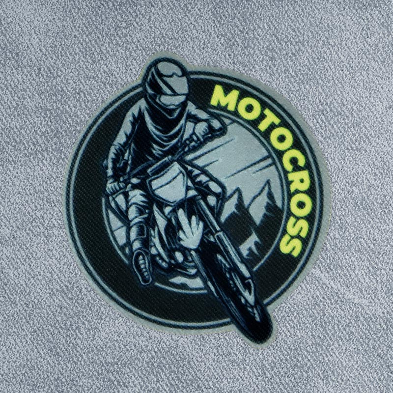 Motocross Iron-On Patch