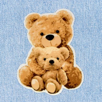 Strijkpatch teddyberen