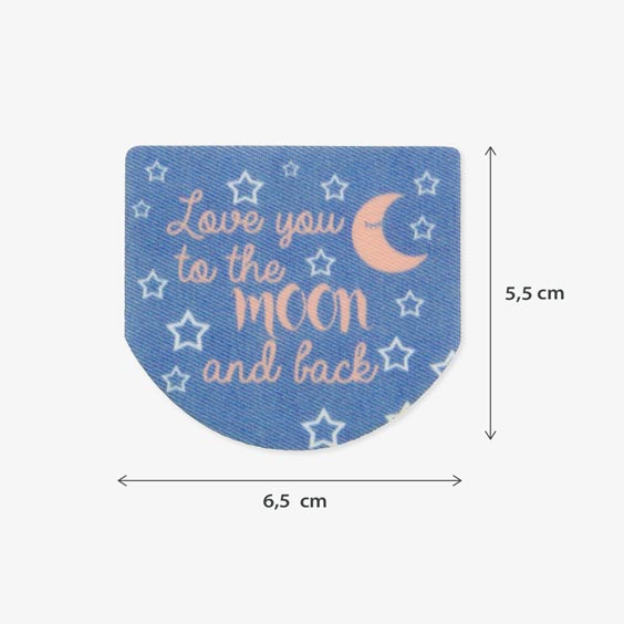 Parche infantil Love You To the Moon para ropa