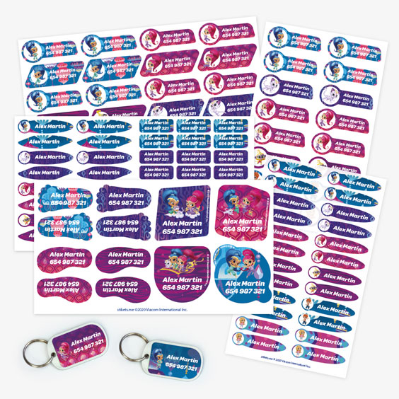 Shimmer and Shine Label Pack