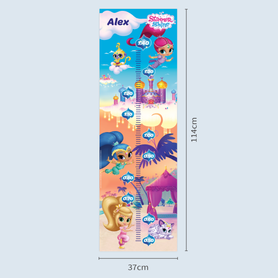 Shimmer and Shine Growth Chart