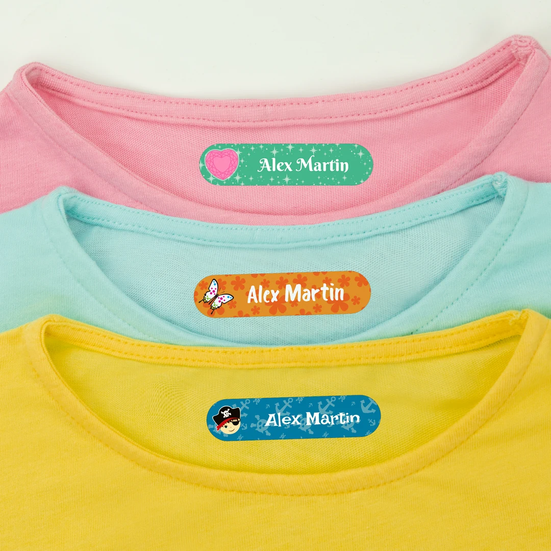 Kleine thematische Bügeletiketten Kleine thematische Bügeletiketten