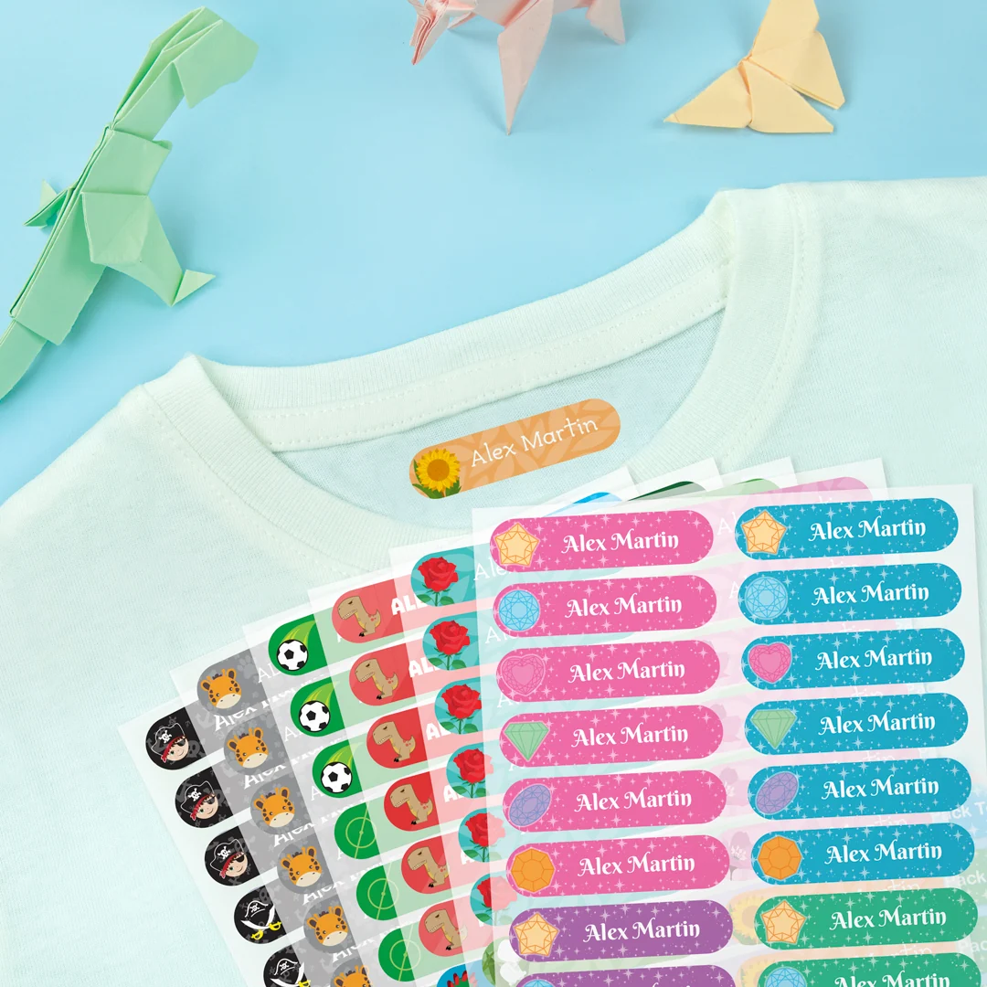 Kleine thematische Bügeletiketten Kleine thematische Bügeletiketten