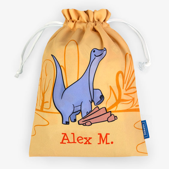 Sac à goûter personnalisé diplodocus