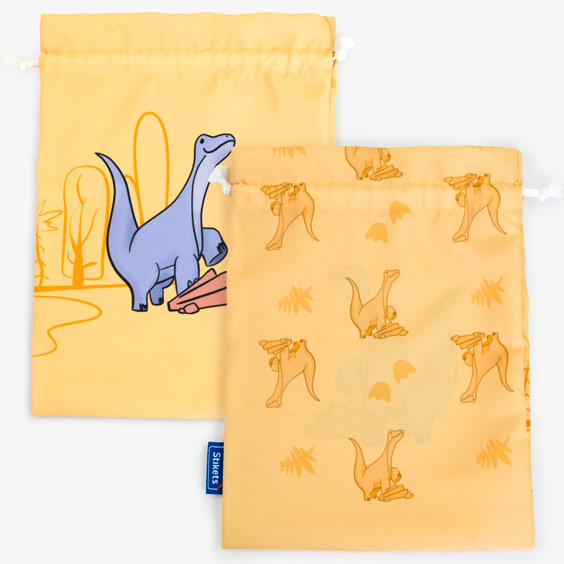 Bolsa merienda personalizada diplodocus