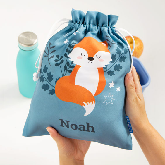 Individuell gestaltbarer Snackbeutel mit Fuchs-Design