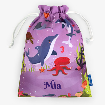 Dolphin Personalised Snack Bag