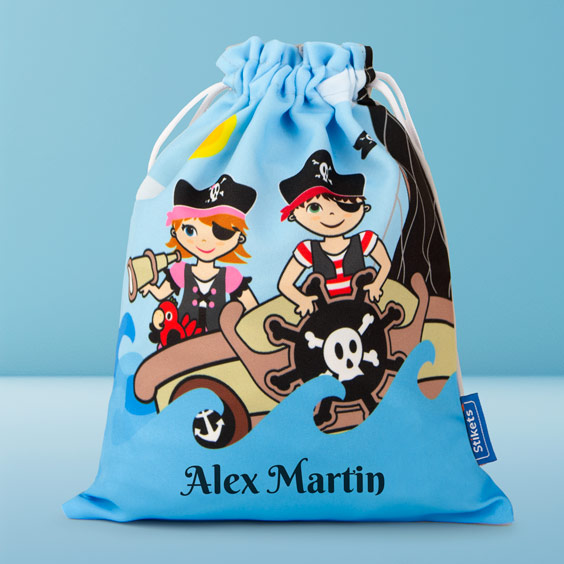 Bolsa merienda personalizada piratas