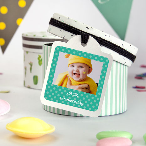 Square Party Favour Photo Stickers