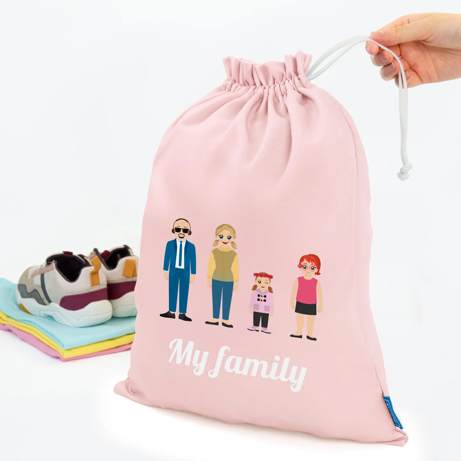 Sac à langer personnalisé Famille Twinie® Sac à langer personnalisé Famille Twinie®