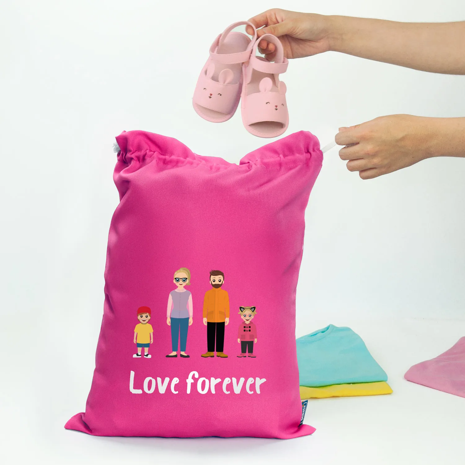 Sac à langer personnalisé Famille Twinie® Sac à langer personnalisé Famille Twinie®