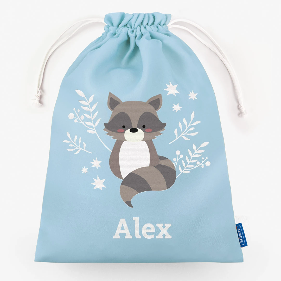 Personalised change bag with themed design